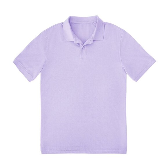 NWT Mens Stretch Pique Polo Members Mark Purple Relaxed Fit 2 Button Front XXL - Picture 6 of 7